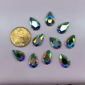 Sparadise SUPER High Quality Crystal AB Large Tear Drop Nail Art