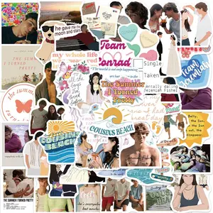 50pcs Cartoon Anime The Summer I Turned Pretty TV Show Stickers for Kids DIY Luggage Laptop Skateboard Motorcycle Decals Sticker