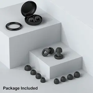 Ear Plugs for Sleeping, Studying & Traveling – 2 Pairs, 25dB-30dB Noise Reduction with 8 Soft Tips