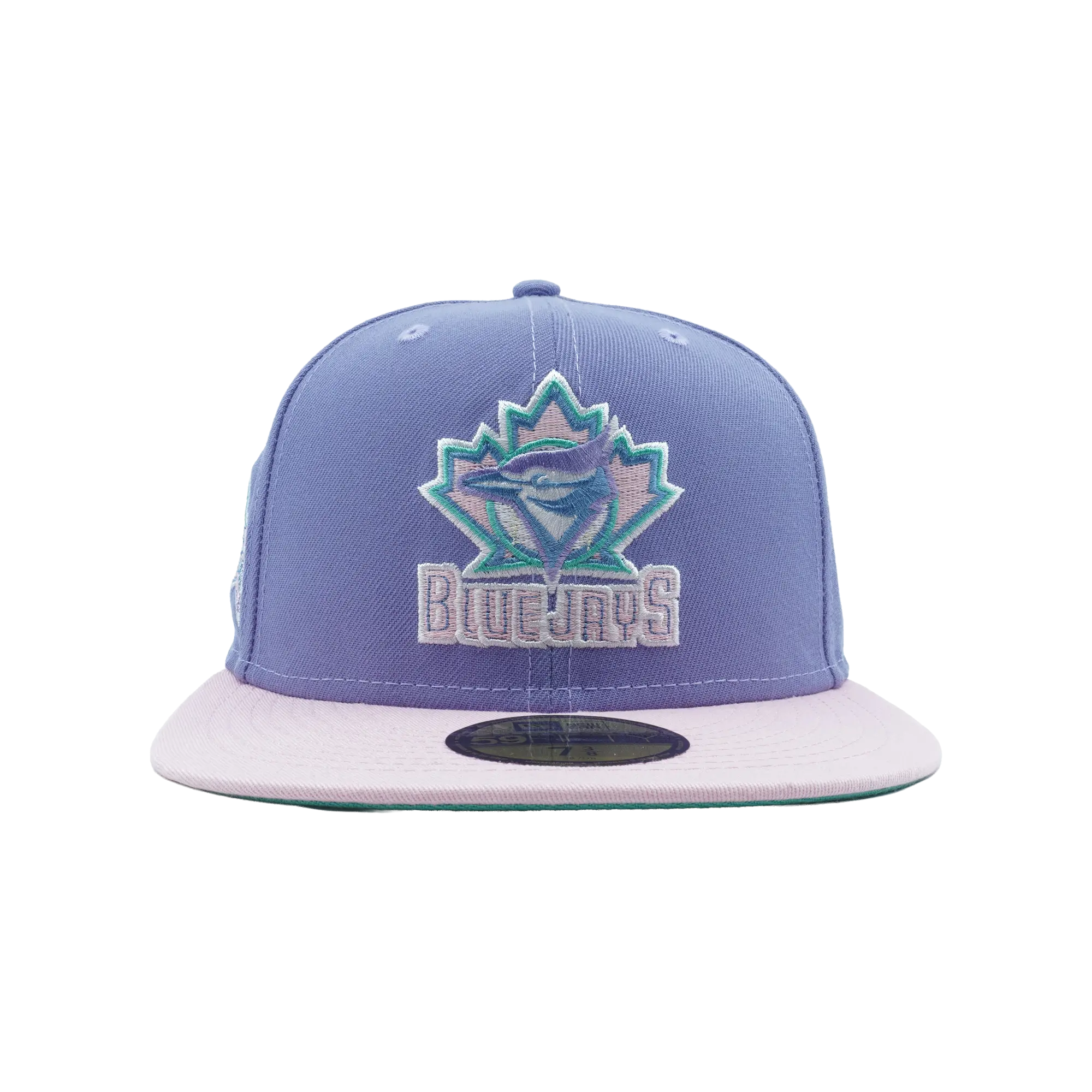 59FIFTY Toronto Blue Jays 25th Season Fitted Hat "Purple Smoke / Pink - Brim / Teal - Under Brim" NE1087