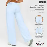 MFVIM Women’s High-Waisted Sporty Athletic Joggers - Solid Color, Slim-Fit, High-Elastic Activewear Track Pants, Yoga Workout Pants for Yoga, Gym, Activewear Finds,outdoorfun