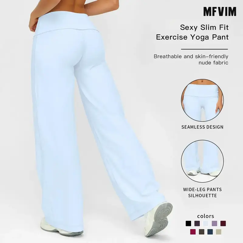 MFVIM Women’s High-Waisted Sporty Athletic Joggers - Solid Color, Slim-Fit, High-Elastic Activewear Track Pants, Yoga Workout Pants for Yoga, Gym, Activewear Finds,outdoorfun
