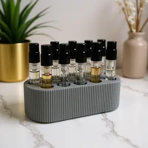 Perfume Sample Holder – Fragrance Organizer for 2–5 ml Bottles (10 Slots, 12 mm Holes)