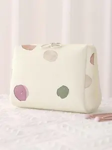 Colorful Polka Dot Makeup Bag, Lightweight Multi-Functional Travel Organizer, Casual Fashion Cosmetic Case for Trips and Business Travel