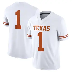 Unisex #1 White Texas Longhorns Game Jersey