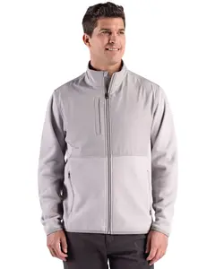 Cutter & Buck Hunts Point Recycled Fleece Mens Hybrid Full Zip Jacket