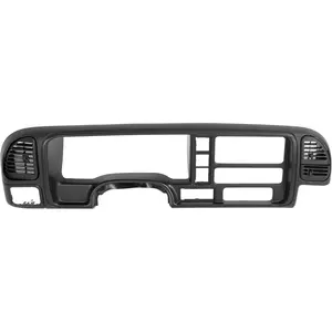 Dashboard Radio Panel Compatible with 1995-1999 Chevy Chevrolet GMC C1500 C2500 C3500 K1500 K2500 K3500 Tahoe Suburban Blazer Yukon Plastic Textured Black