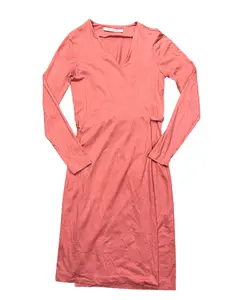 Dress Designer By Diane Von Furstenberg In Peach, Size:S