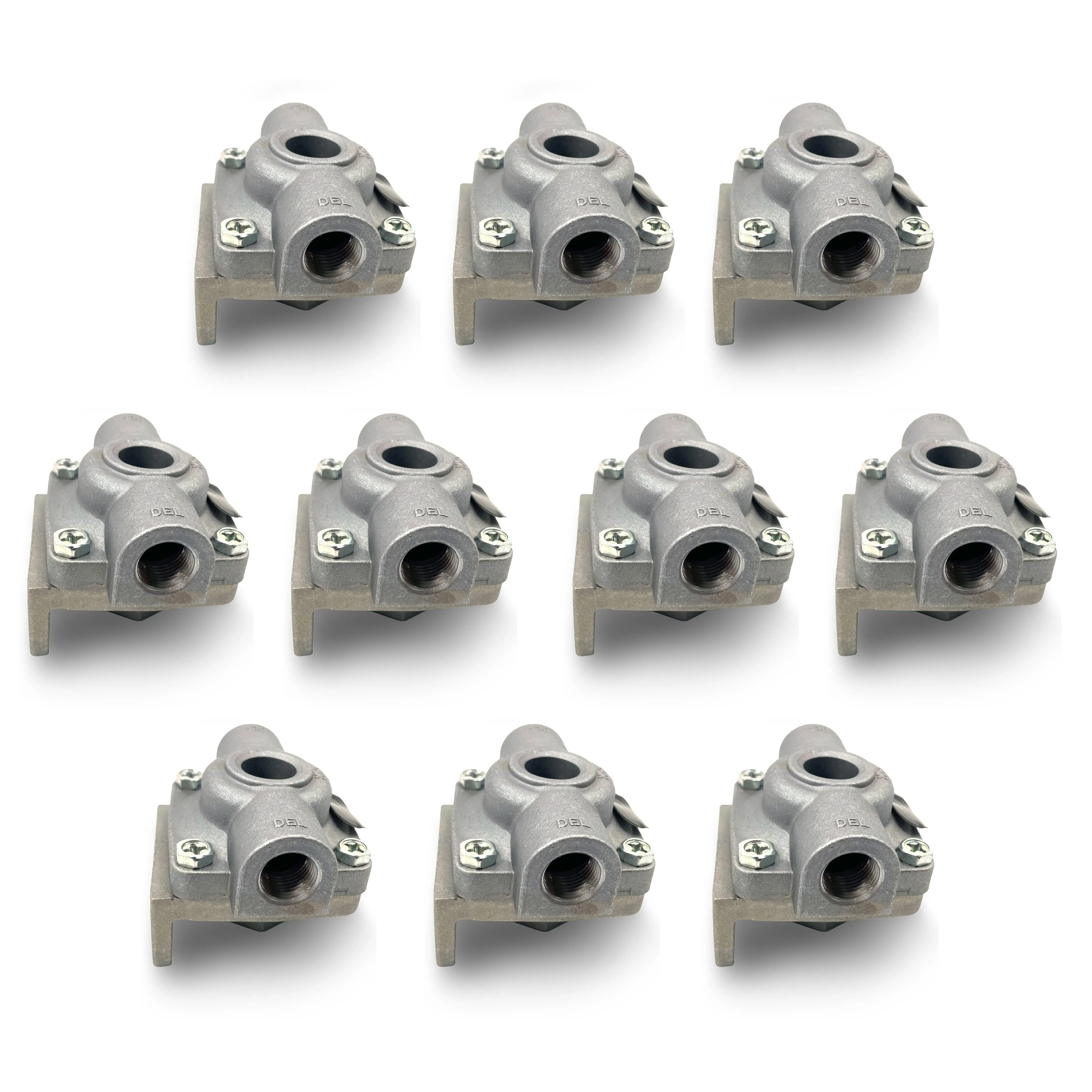 QR-1 Quick Release Trailer Valve - Sloan Midland Tramec Chrome Trim & Accessory, Bendix/Haldex Replacement (229860,229860x,229860n), 0.8 lbs, 1/2" Supply Port, 3/8" Delivery Port, Automotive Brake System Component, Reduces Brake Release Time