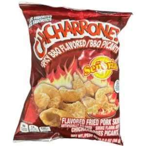 3 Pack Chicharrones Spicy BBQ Flavored, Flavored Fried Pork 56g señorial