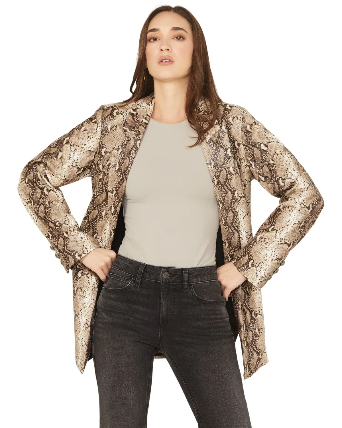 Ariat Women's Women'S Faux Snakeskin Embossed Blazer - 10065957