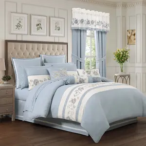 Garden Bloom Chambray 4 Piece Comforter Set