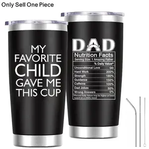Father's Day Gift for Dad, 20 Oz Tumbler, Personalized Birthday Present for Men, Ideal for Papa, Grandpa, Uncle, From Daughter or Son