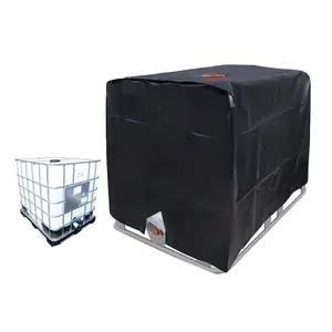 1pc Outdoor IBC Tote Cover, Heavy Duty Black Tank Cover, Perfect for Outdoor Garden Barrel Protector.