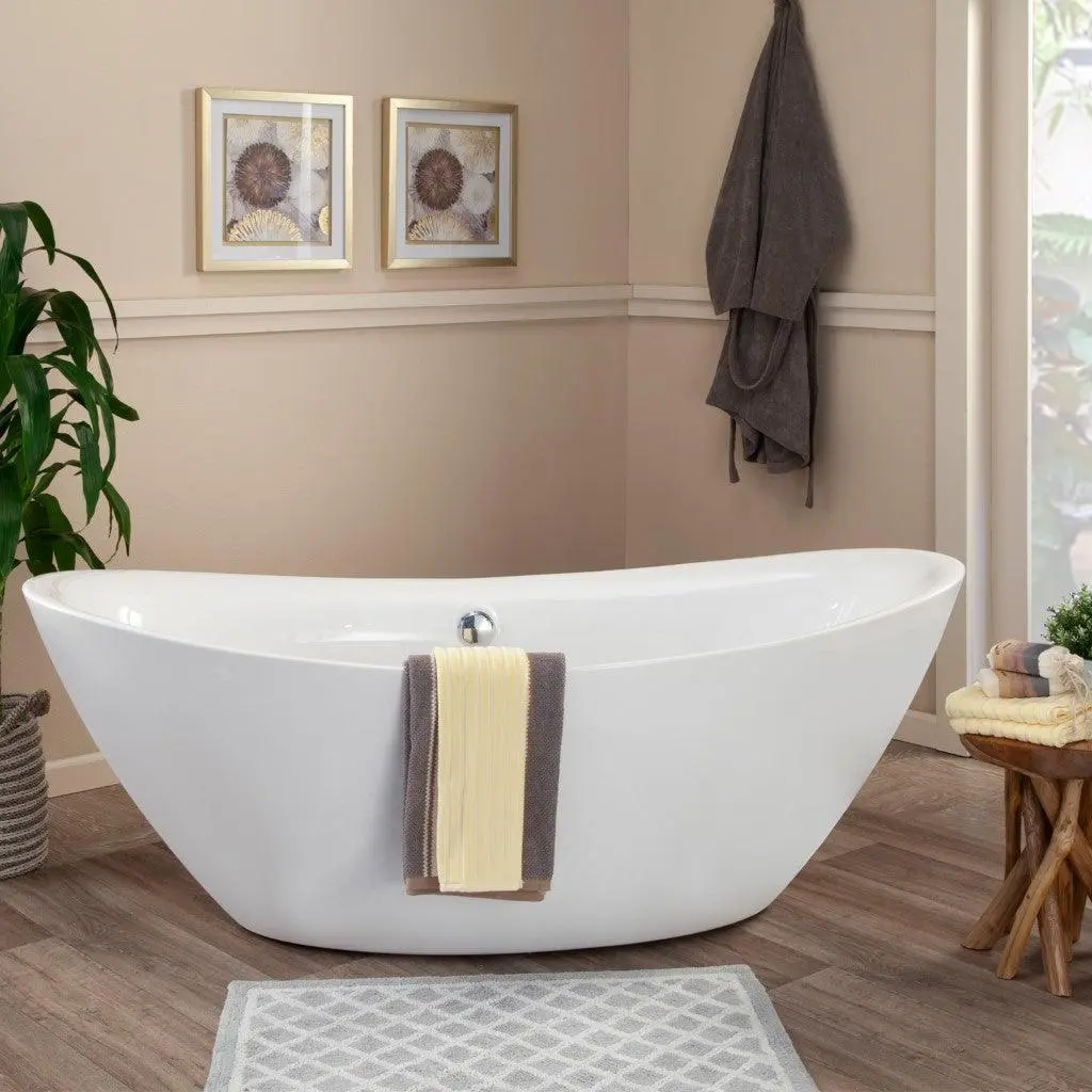 Altair Allegra 71" x 34" Freestanding Soaking Acrylic Bathtub