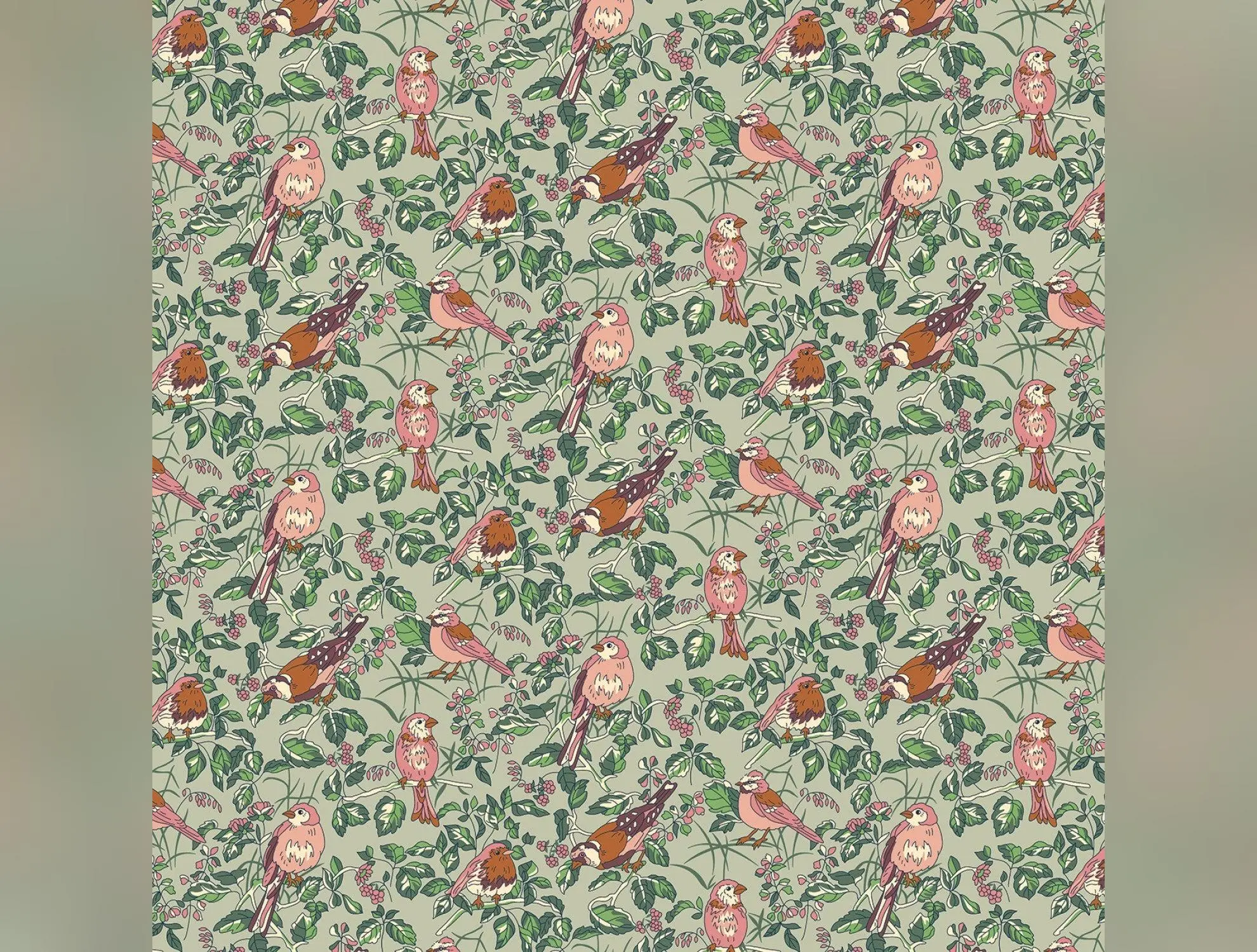 Woodland Walk - Autumn Berries Hedgerow Chorus C by Liberty Fabrics