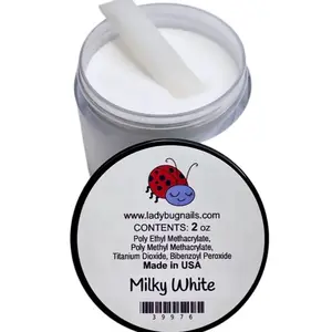 Milky white cover Acrylic 2oz by Ladybug Nails