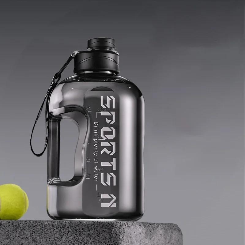 57.48oz Large-Capacity Sports Water Bottle with Straw - Durable PC Material, Ideal for Gym, Travel, Camping, Hiking & Fishing