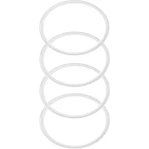 4 Pack - 30 oz Replacement Rubber Lid Ring, 3.7 Inch Diameter Gasket Seals, White Lid Gasket Rings for Insulated Stainless Steel Tumbler fits Yti, Ozark Trail, Beast and Renowned Brands