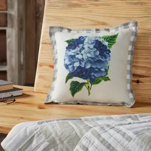 Serene Hydrangea Pillow