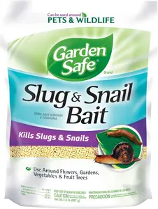 Garden Safe Brand Slug & Snail Bait Granules, 2 Pounds, Slugs & Snails Begin to Die Within 3 to 6 Days, Can Be Used Around Pets & Wildlife, For Lawns, Gardens & Greenhouses, 1 Pack