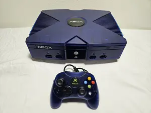 Custom Special Edition Halo 2 Blue Original Xbox With 2TB Hard Drive | Microsoft OG Xbox Home Console | Xbox LIVE Insignia & Classic Nostalgic Games | Preloaded Retro Vintage Games | Plug & Play Nostalgia | Custom Cerbios Operating System