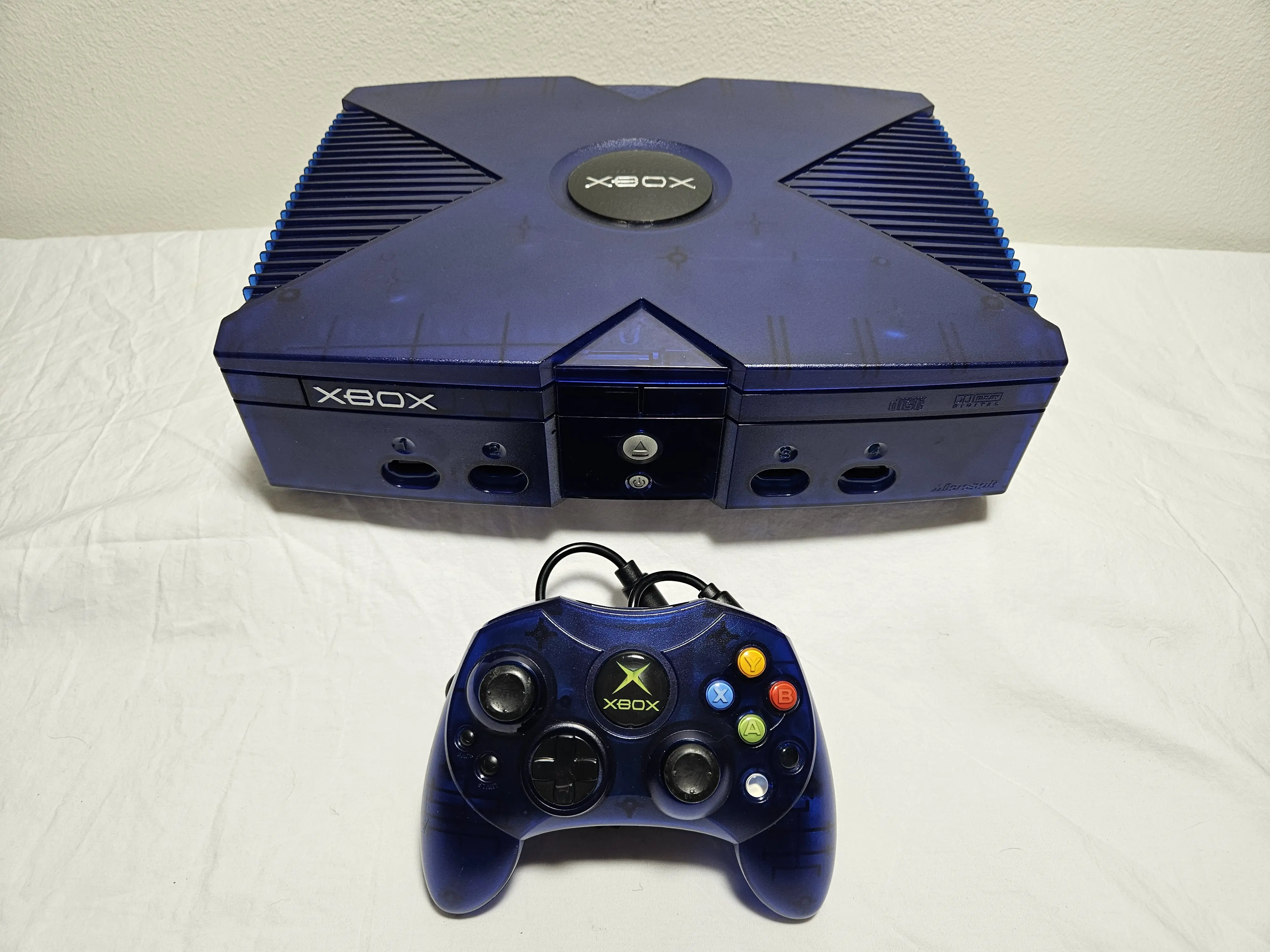 Custom Special Edition Halo 2 Blue Original Xbox With 2TB Hard Drive | Microsoft OG Xbox Home Console | Xbox LIVE Insignia & Classic Nostalgic Games | Preloaded Retro Vintage Games | Plug & Play Nostalgia