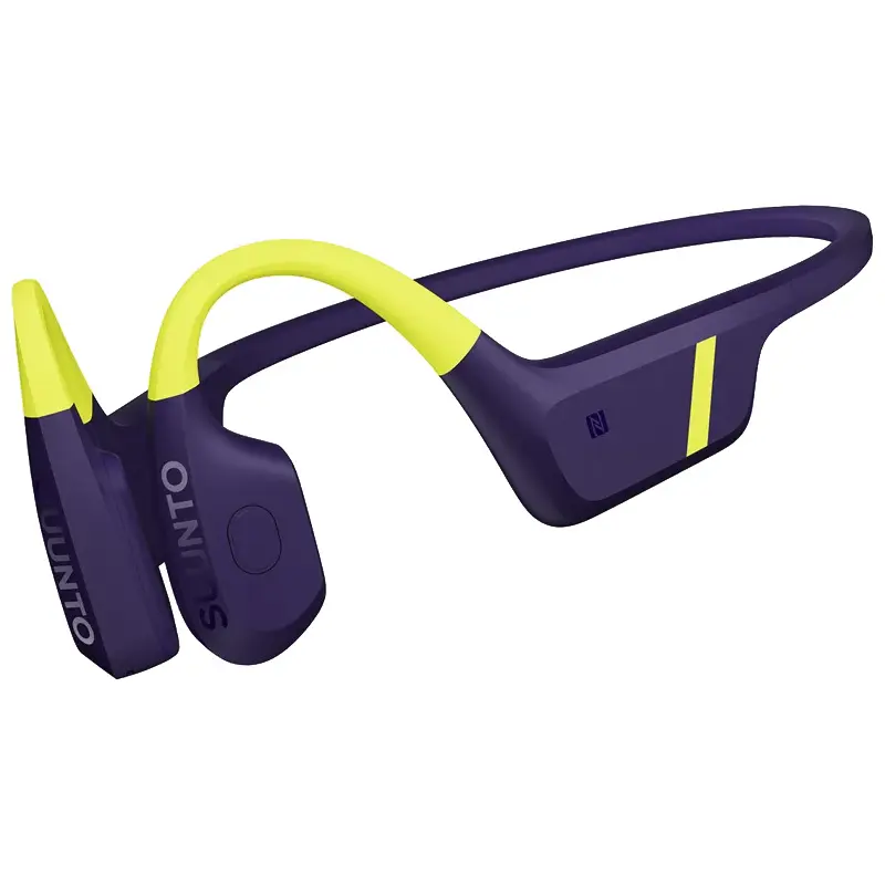 Suunto AQUA Waterproof Open-Ear Swimming Bone Conduction Bluetooth Headphones with Built in MP3 Player - Lime Blue
