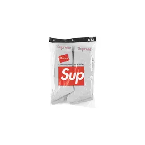 Hanes Crew Socks "(4 Pack) Heather Grey" SU488