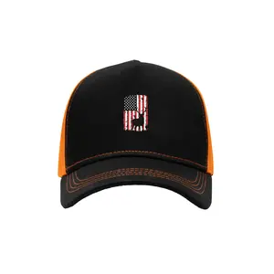 American-style hunting trucker cap, simple men's hat Women's - Adjustable cap, suitable for camping and outdoor activities Baseball cap, blue and white canvas design, casual style Baseball cap gift  hats