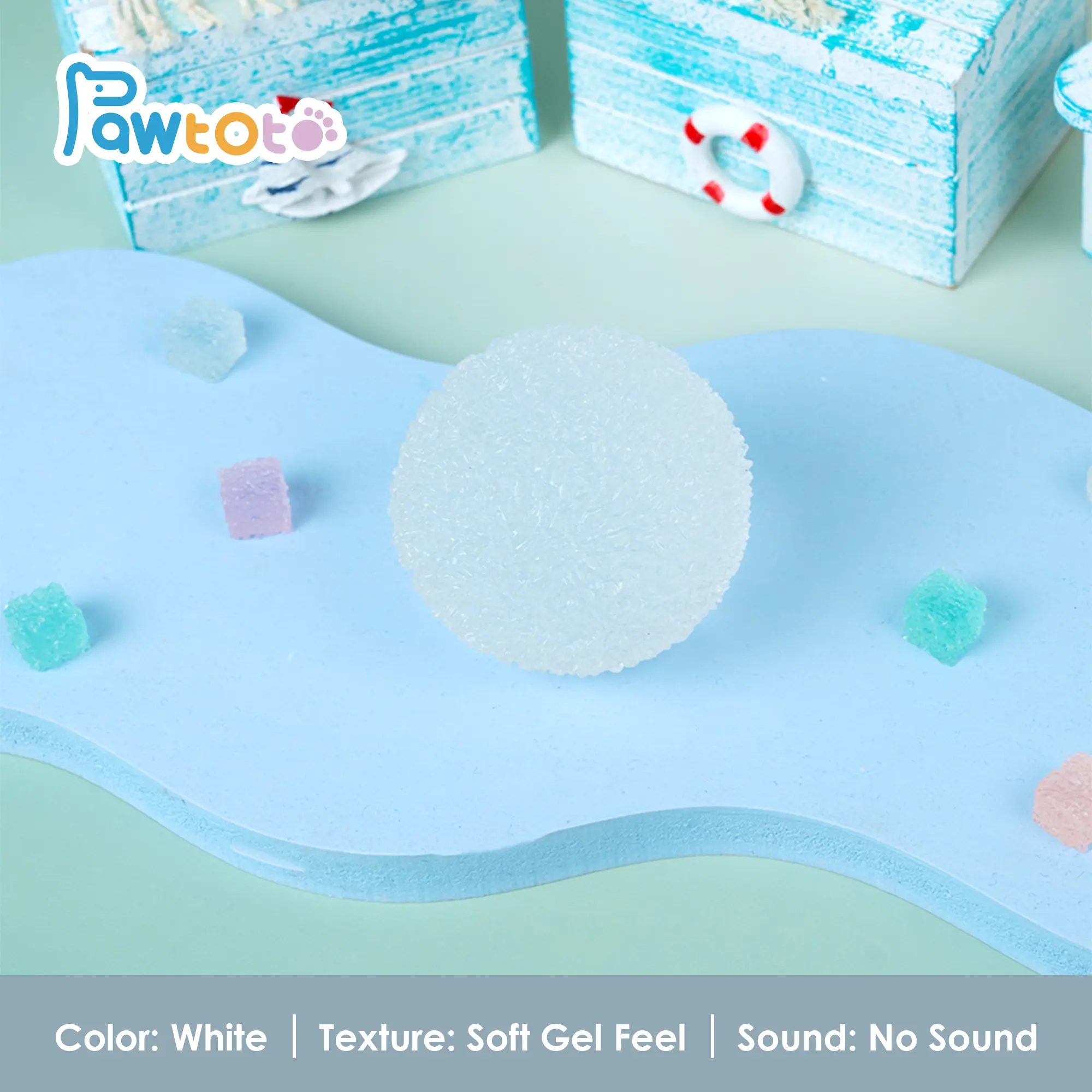 White (Soft Gel Feel, No Sound)