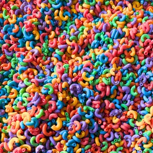 Mini Elbow Rainbow Pasta Sensory Bin Filler For Kids | Non-Toxic Colored Pasta for Kids | Child-Safe  | Montessori Sensory Play | Vibrant Multicolor Pasta