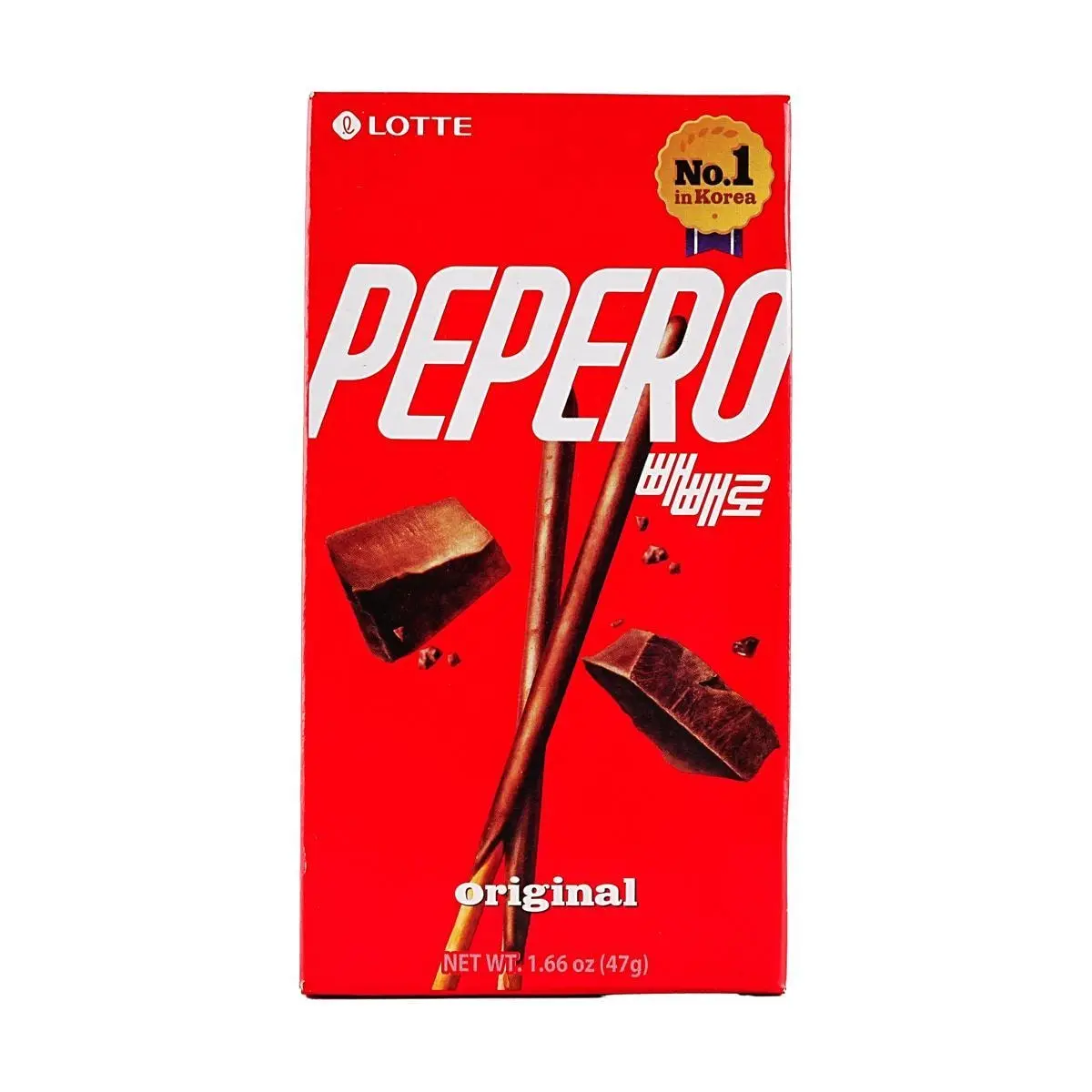 LOTTE Pepero Original Flavor Korean Snack Biscuit Sticks New Packaging