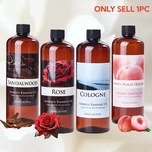 Large Bottle Essential Oil Refill Liquid 500ML/16.9oz Natural Aromatherapy Scented Oils Long-Lasting Fragrance for Hotel Car Home Office Diffusers Humidifiers DIY Candles Gifts