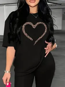 Black Casual Short T-Shirt