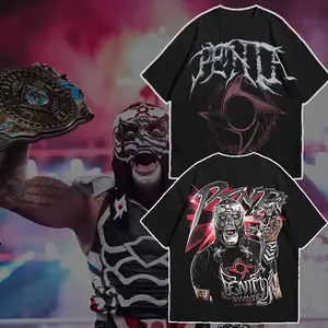 Penta El Zero Miedo Lucha Libre Wrestling Graphic T-Shirt Vintage Streetwear Acid Wash Cotton Tee Unisex Shirt Gift for Fans