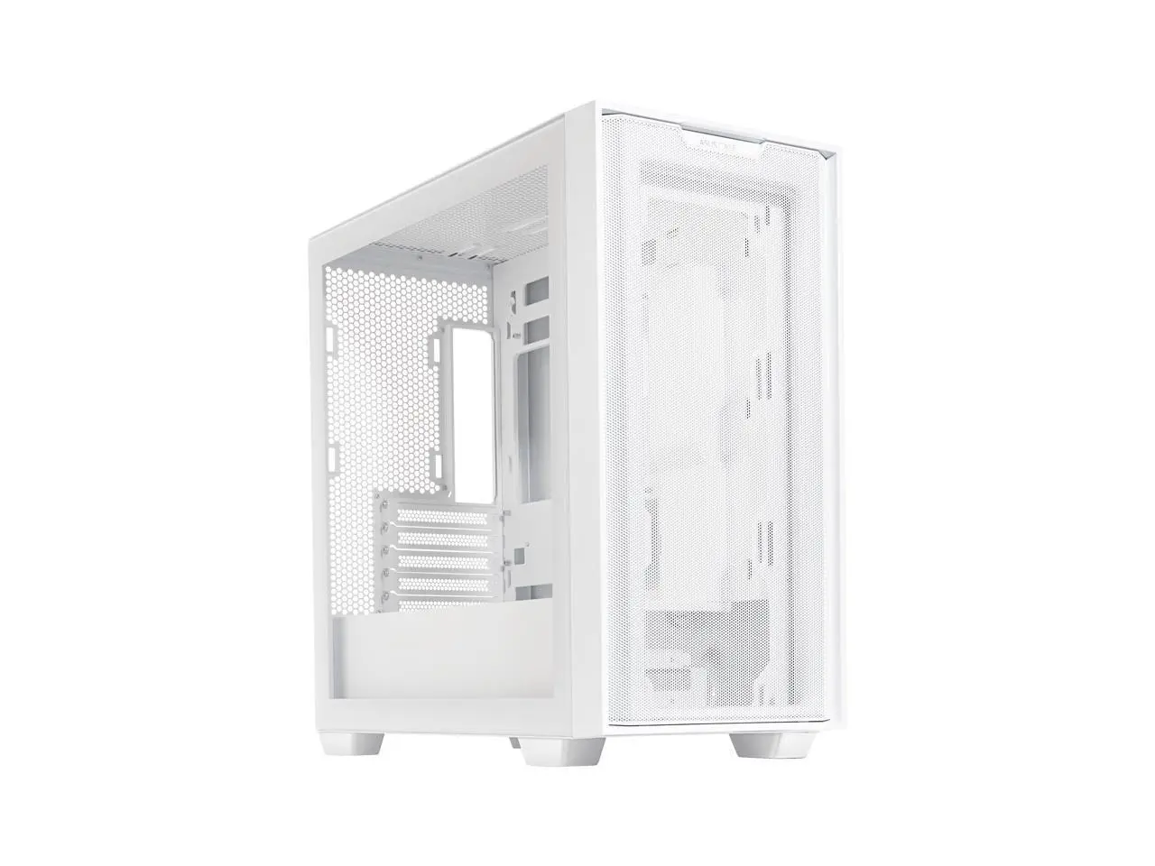 ASUS A21/WHT// Micro ATX Computer Case Steel / Plastic / Tempered Glass-White