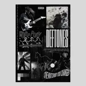 Deftones White Pony Album Inspired Poster, Vintage Retro 90s Alternative Rock Wall Art, Music Lover Gift