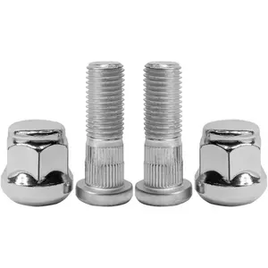M12x1.5 Chrome Wheel Lug Stud Nut Set Compatible with Honda Accord Civic City CR-V Fit HR-V Insight Element Prelude S2000 Acura Legend Integra MDX ILX RSX TL TLX (4PCS)