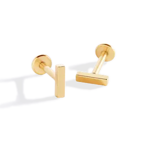 Little Bar Sleeper Flatback Earrings | 16g