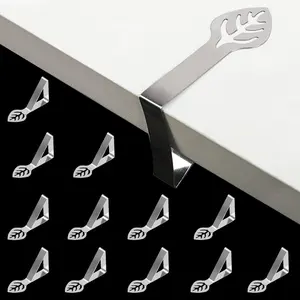 16Pack Tablecloth Clips Large Picnic Table Clips for 1.58inch Thickness Picnic Table Cloth Holders Stainless Steel Table Cover Clips Clamps (Silver) - Home Improvement.