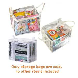 3 Pack Clear Plastic Storage Boxes with Lids & Handles, Multipurpose Organizer for Board Games, Puzzles, Toys, Blocks & Books