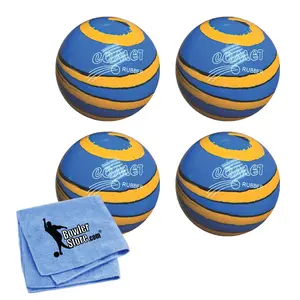 EPCO Candlepin Bowling Balls - Comet Rubber - Royal Blue with Peach & Black (4 1/2 inch- 2lbs. 7oz.) 4 Balls