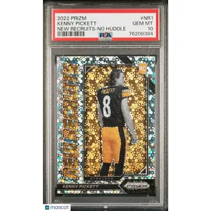 2022 Panini Prizm New Recruits Kenny Pickett No Huddle #NR1 PSA 10