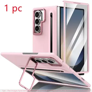 High-Quality Protective Phone Case for Samsung Galaxy Z Fold7/6/5/4/3, Includes Tempered Glass Screen Protector, Stylus Pen, Stand, Anti-Slip, Shockproof