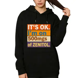 Zenitol Calm Mood Hoodie – Funny 500mg Stress Relief Meme Long Sleeve Sweatshirt