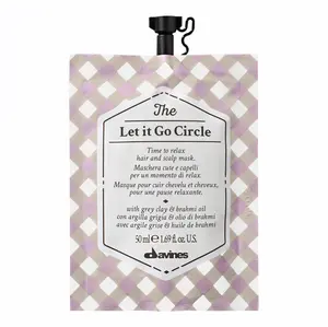 Davines Let It Go Circle Hair Mask 50ml - Relaxing Scalp & Hair Mask with Brahmi Oil & Sweet Orange Essential Oil for Softness & Hydration