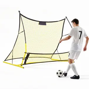 Soccer Rebounder Net And 2-In-1 Goal Rebounder With Thickened Fiberglass Poles And Metal Frame, Easy Setup Portable Ball Training Equipment For Team Practice, Solo Drills, Passing And Shooting, 72 X 43 Inches