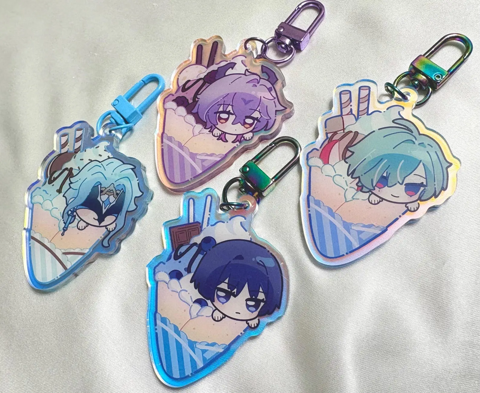 Genshin Impact - Crepe Keychains