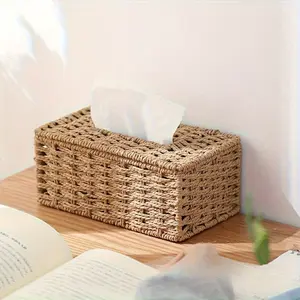 Handmade tissue box, retro style tissue holder, Bohemian style tissue box. Suitable for home and office use